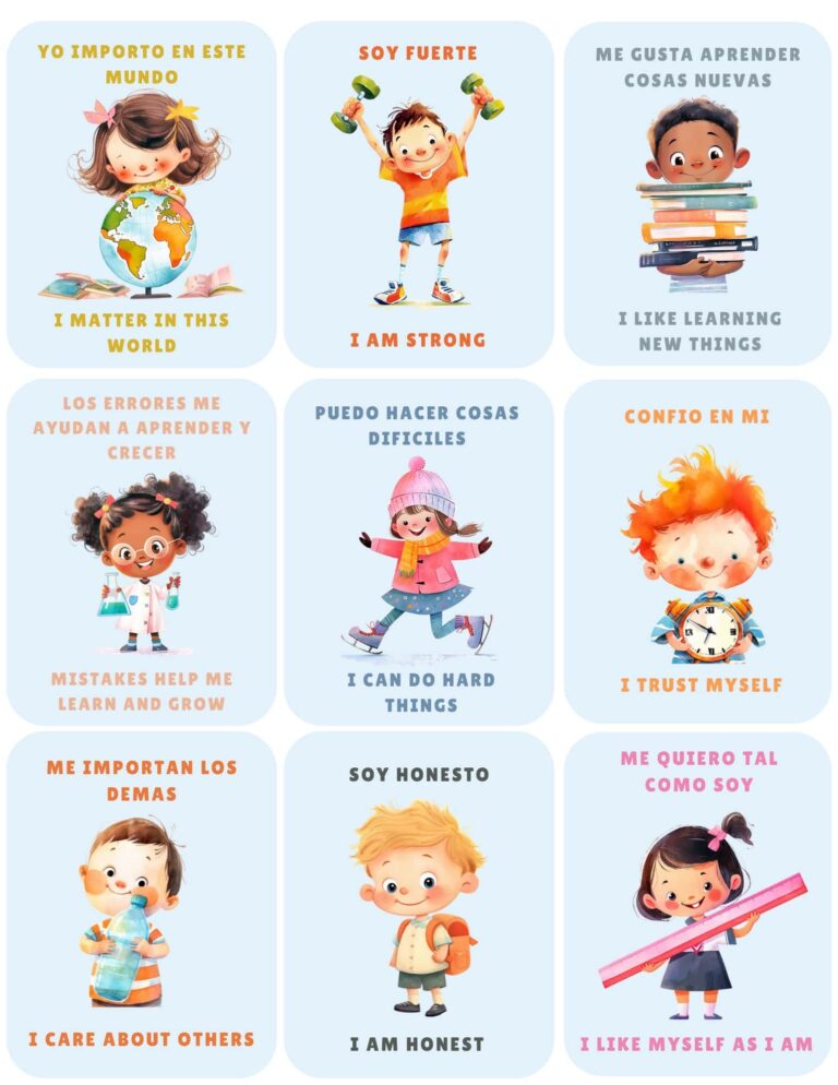 Kids Bilingual Affirmations