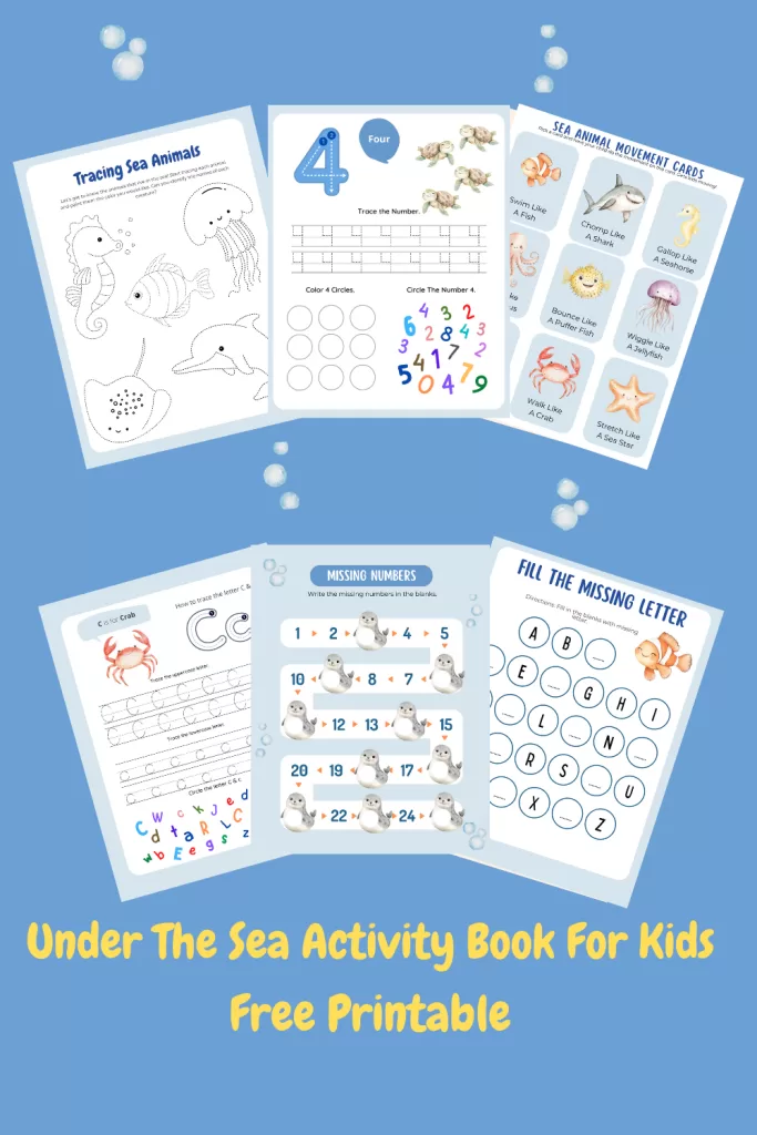 Under The Sea Free Printable